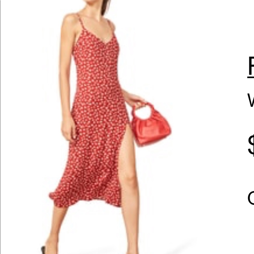 Reformation red dress